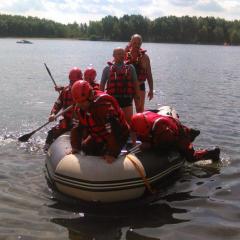 Jednotka hasičů z Frýdlantu nacvičovala záchranu osob z vodní hladiny 1 2014-07-13_hasici_na_Kristyne_js (4)