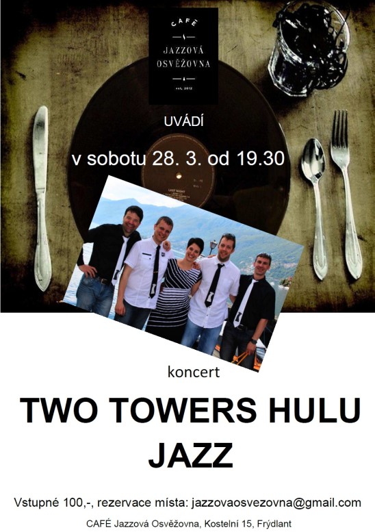 Pozvánka na sobotní koncert do CAFÉ JAZZOVÁ OSVĚŽOVNA 1 0001