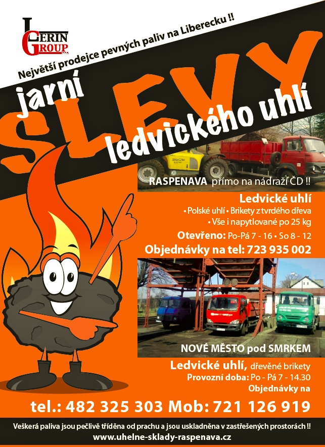 Jarní slevy Ledvického uhlí