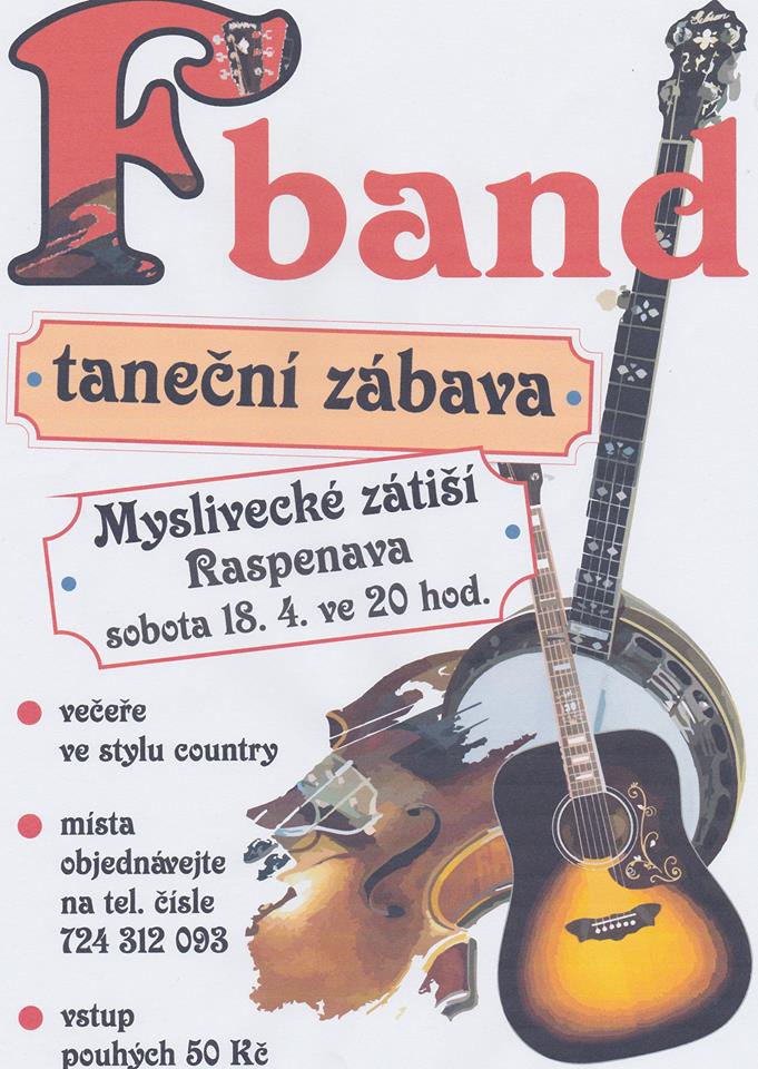 Plus 3 Myslivecké zátiší Raspenava Vás zve na taneční zábavu