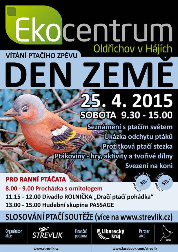 EKODEN – DEN ZEMĚ – VÍTÁNÍ PTAČÍHO ZPĚVU