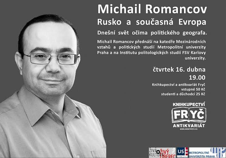 Pozvánka na přednášku Michaila Romancova – Rusko a současná Evropa
