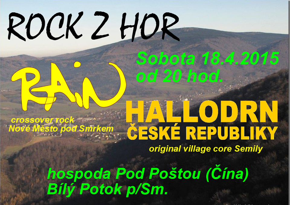 Plus 6 Rock z hor – pozvánka na koncert do Bílého Potoka
