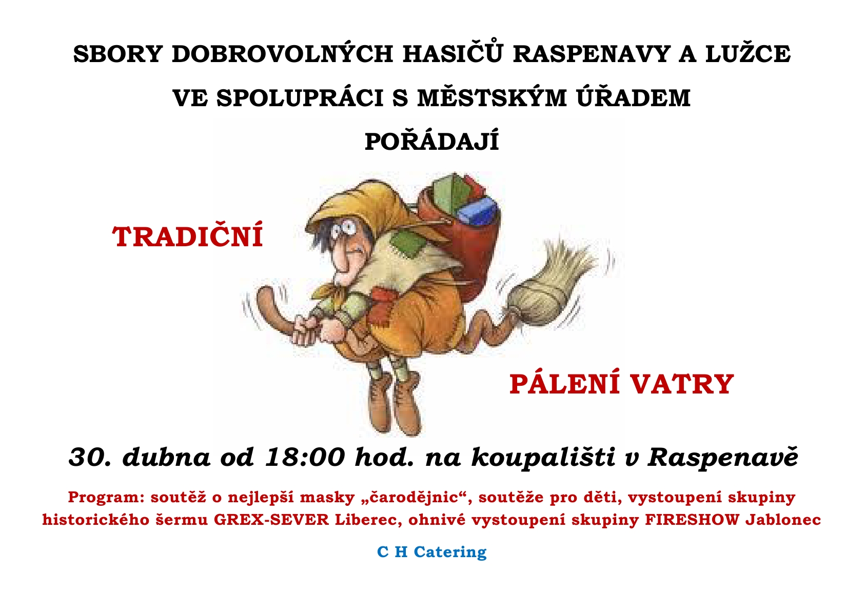 Tradiční pálení vatry v Raspenavě