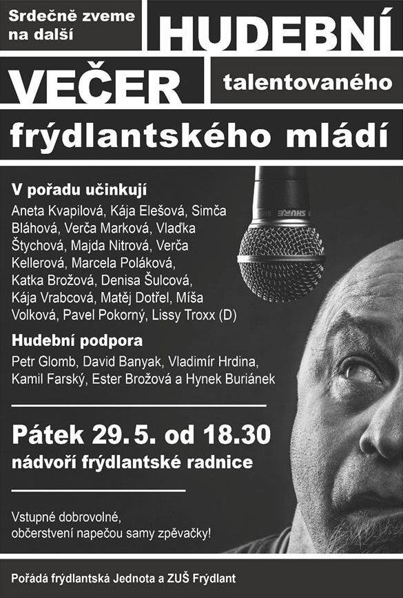 Hudební večer talentovaného frýdlantského mládí