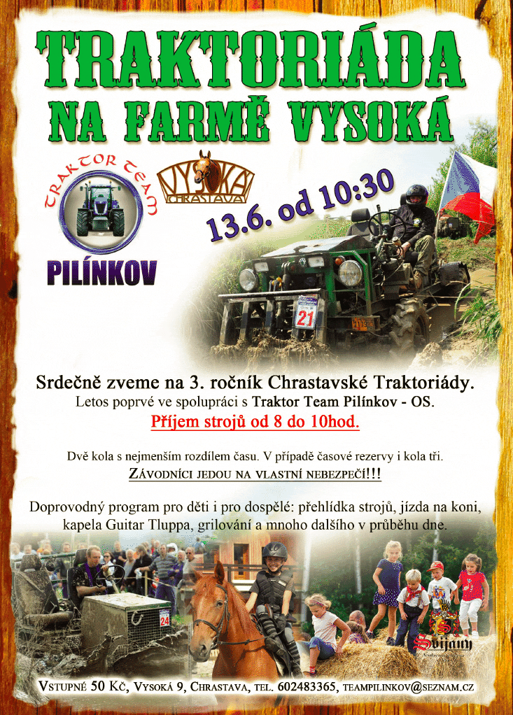 Traktoriáda na Farmě Vysoká