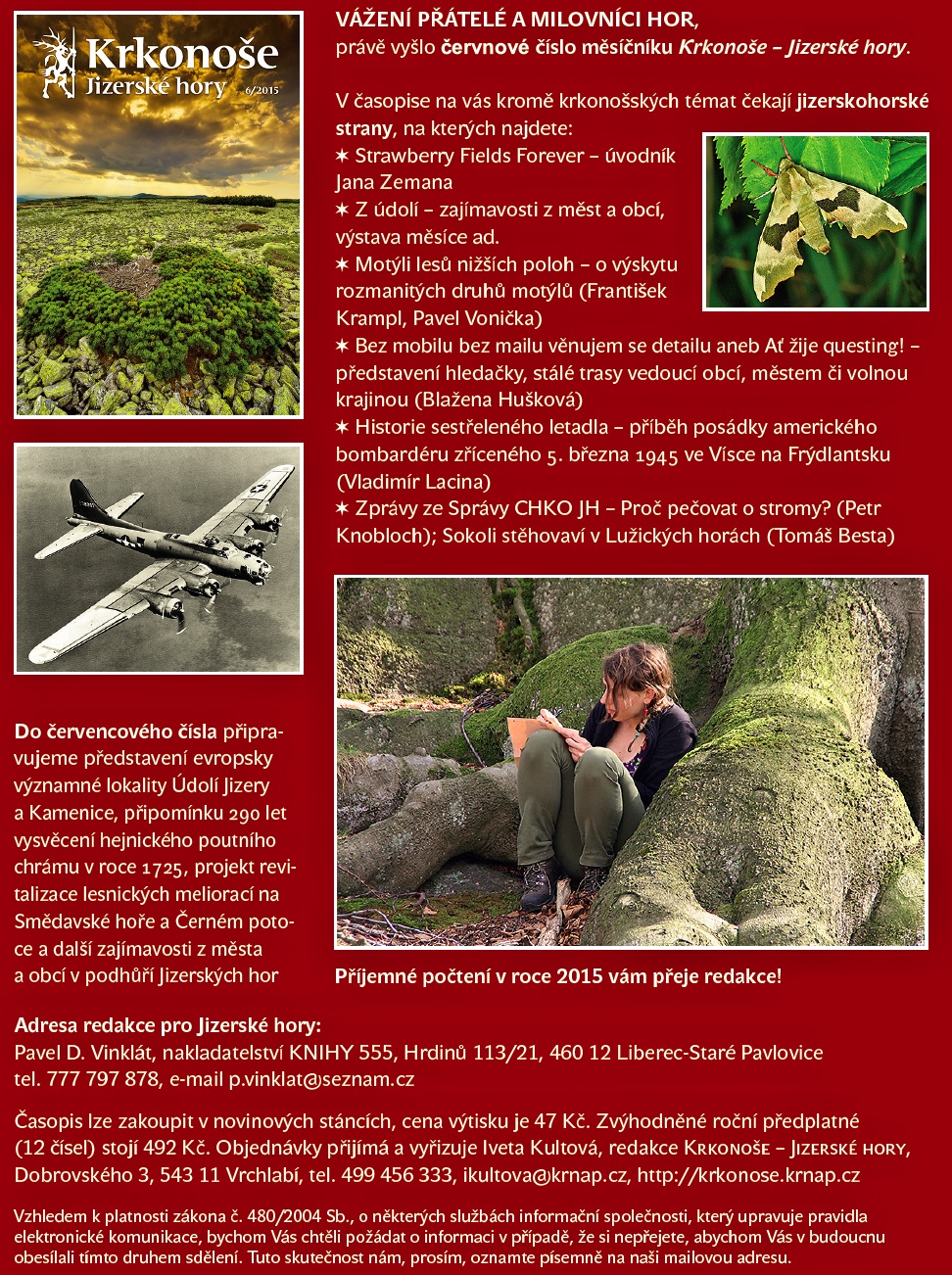 Právě vychází červnové číslo časopisu Krkonoše – Jizerské hory