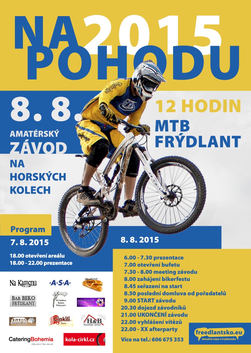 Amatérský závod "12h MTB" na horských kolech ve Frýdlantě 1 NA_POHODU_2015