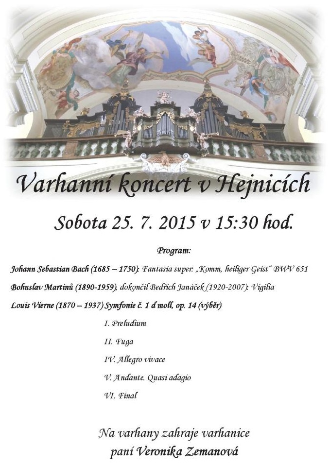 Plus 14 Varhanní koncert Veroniky Zemanové