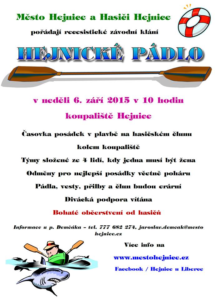 Hejnické pádlo 2015