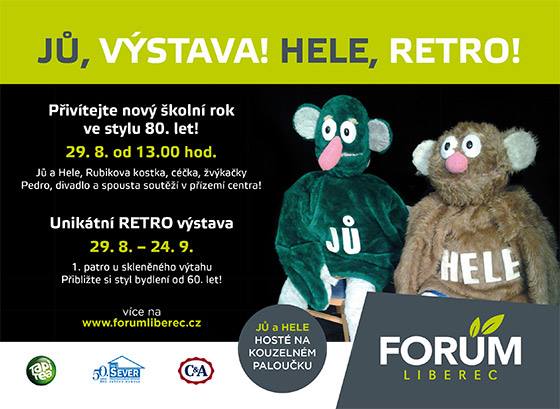 Jů, výstava, Hele, retro!