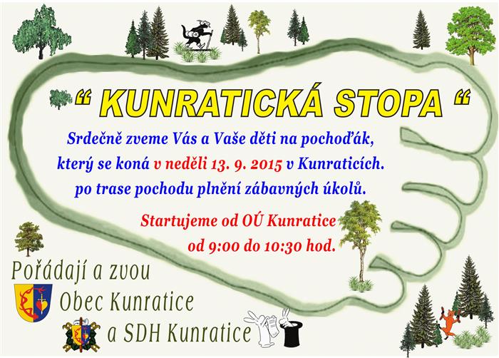 TJ Jiskra Višňová 52 Pozvánka na Kunratickou stopu