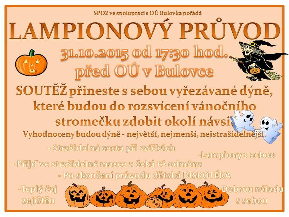 Kalendář akcí na Frýdlantsku a v okolí 52 Lampionový průvod v Bulovce