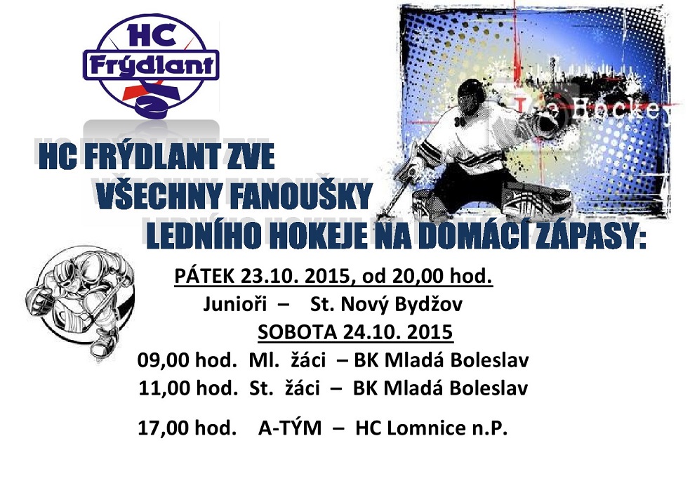 Pozvánka na domácí zápasy