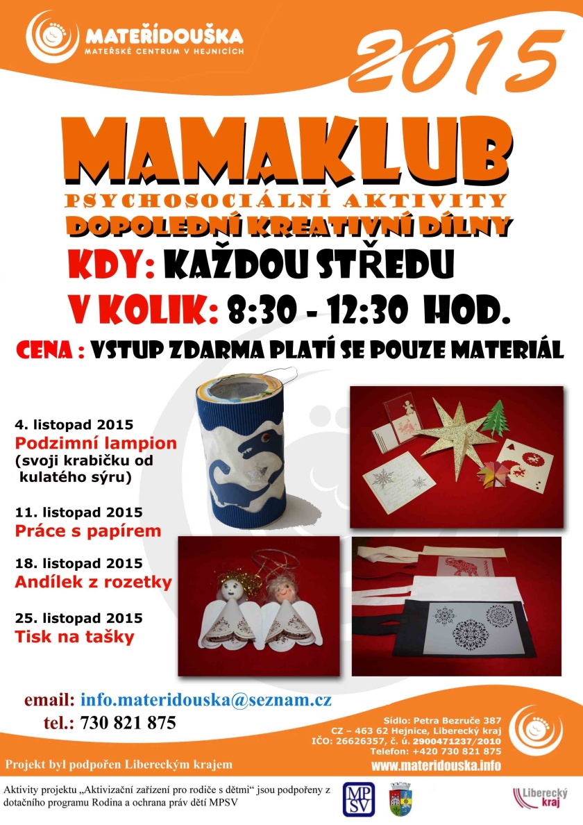 MAMAKLUB – program na listopad
