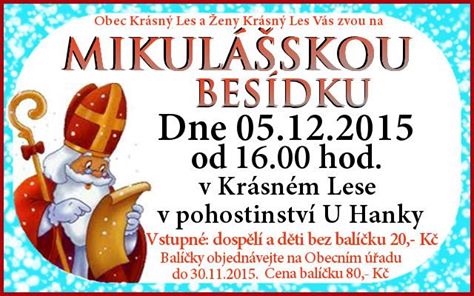 Mikulášská besídka v Krásném Lese
