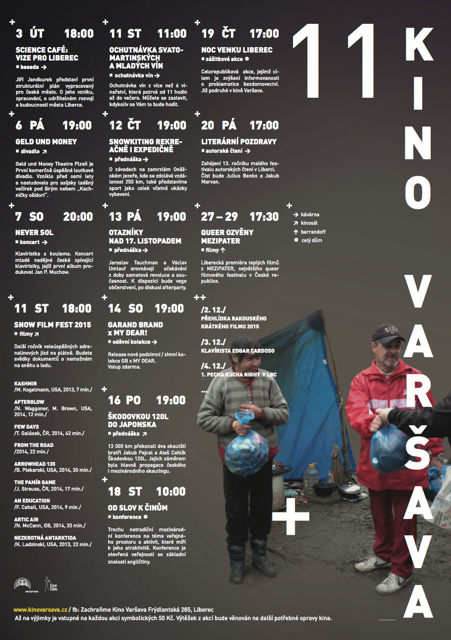 Listopadový program kina Varšava