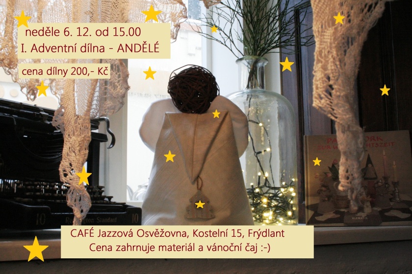 Adventní tvořivá dílna v CAFÉ Jazzová osvěžovna