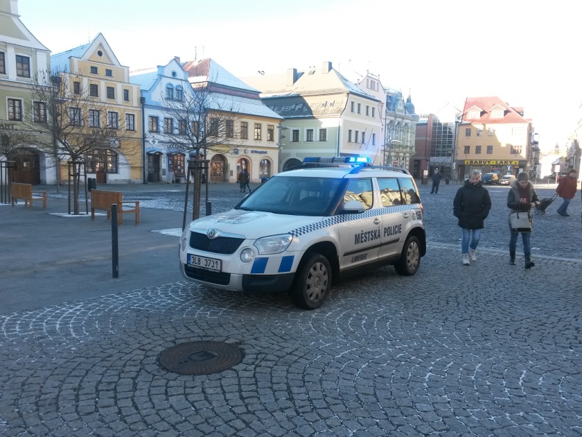 Zloděj vběhl přímo do náruče strážníků