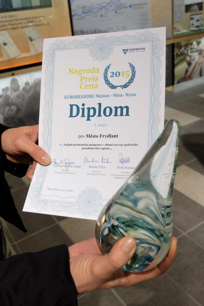 Frýdlant dostal cenu za zdařilé propagační materiály