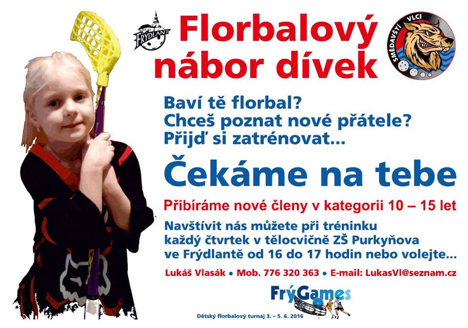 Florbalový nábor dívek
