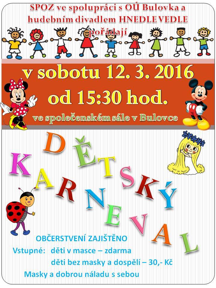 Dětský karneval v Bulovce