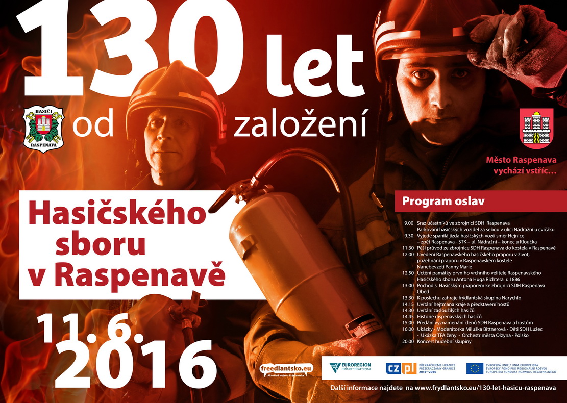 130 let od založení hasičského sboru v Raspenavě