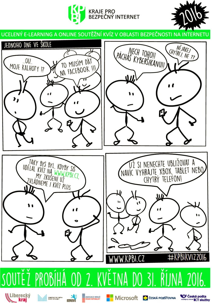 Žáci základních a středních škol mohou soutěžit s projektem Kraje pro bezpečný internet