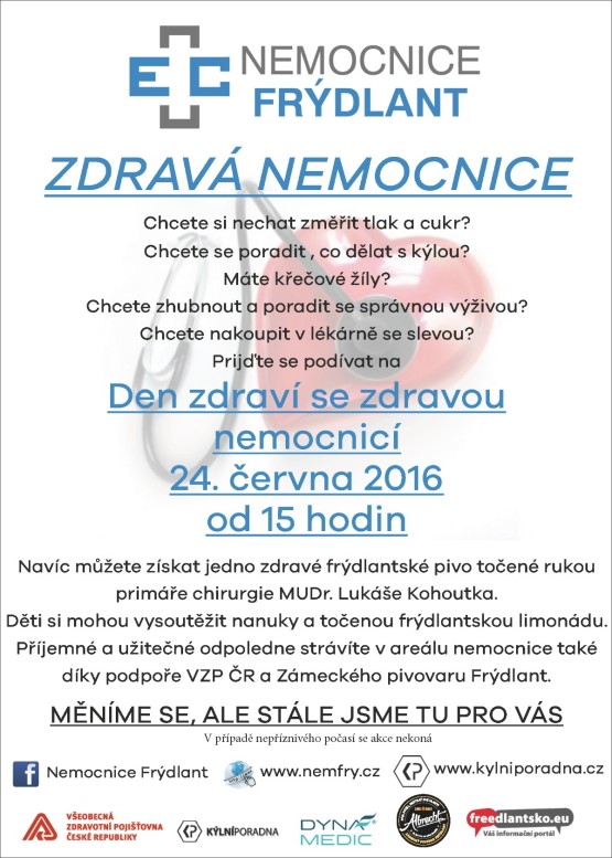 Nemocnice Frýdlant otevíra dveře! Přijďte se podívat a poradit 1 den-zdravi-final