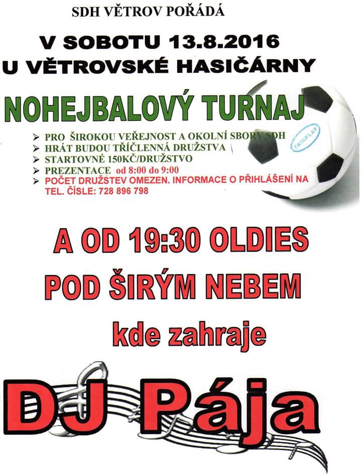 Pozvánka na nohejbalový turnaj