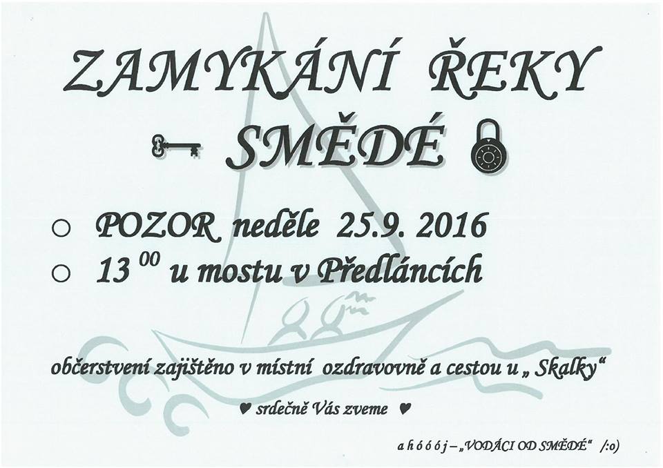 Zamykání řeky Smědé