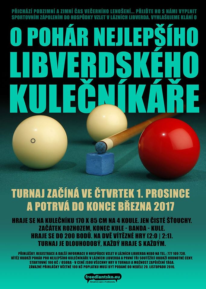 O pohár nejlepšího libverdského kulečníkáře