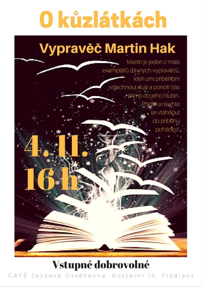 Pozvánka na páteční pohádku do CAFÉ Jazzové osvěžovny