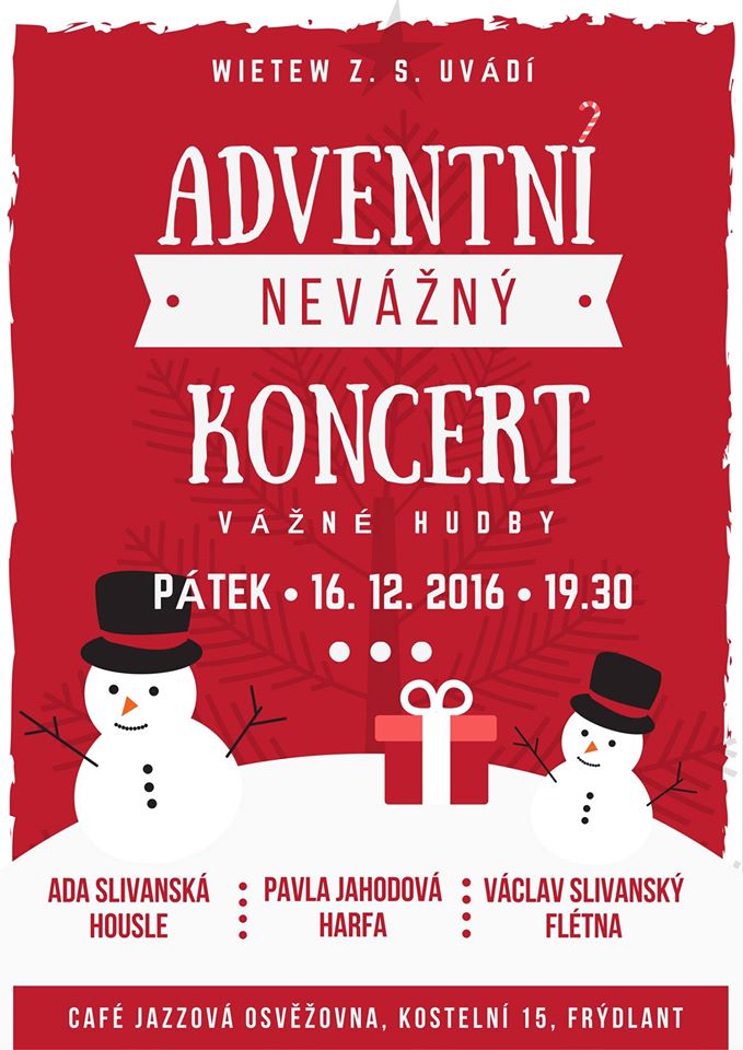 Plus 2 Adventní „nevážný“ koncert vážné hudby