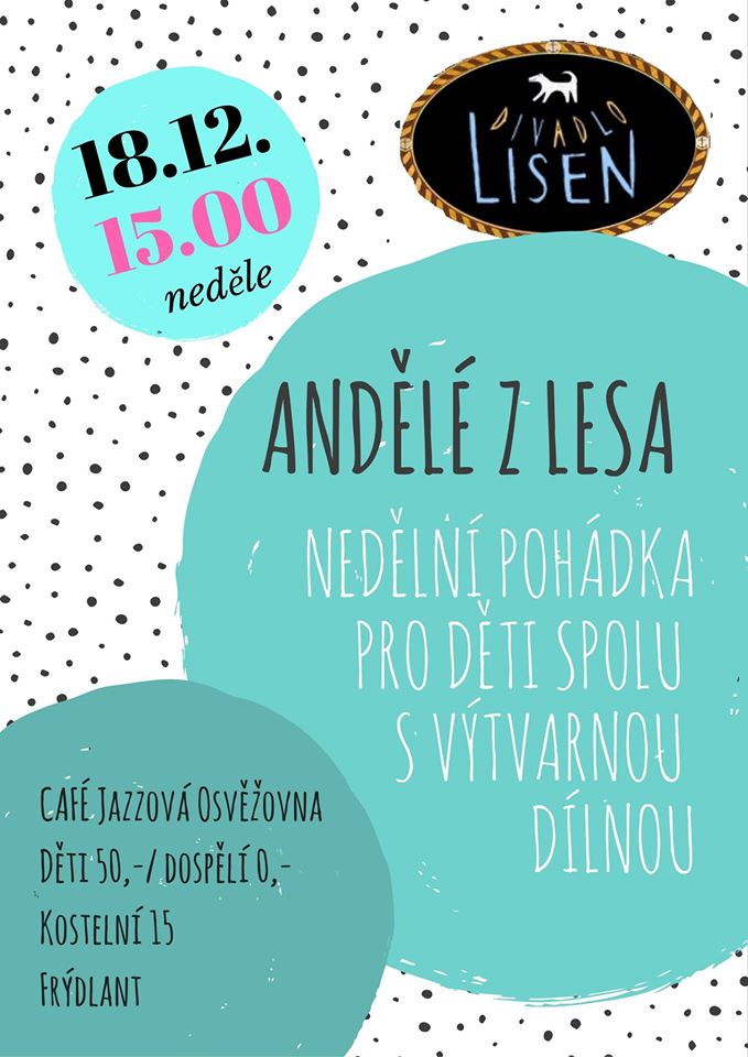 Pozvánka na nedělní pohádku Andělé z lesa