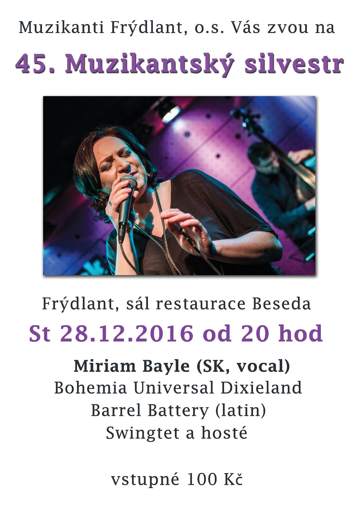 Pozvánka na Muzikantský Silvestr