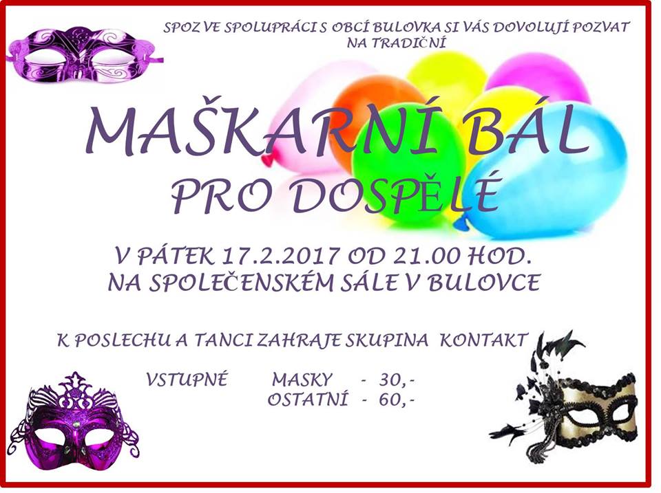 Maškarní bál pro dospělé