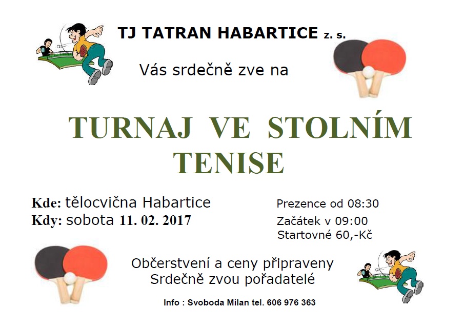 Turnaj ve stolním tenise