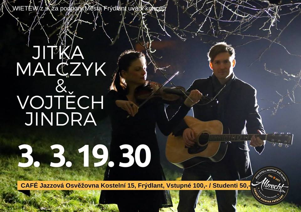 Irský večer s Jitkou Malczyk a Vojtěchem Jindrou