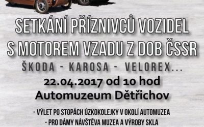 Setkání příznivců vozidel s motorem vzadu z dob ČSSR
