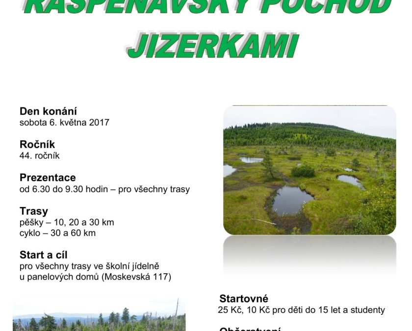 Raspenavští turisté zvou…