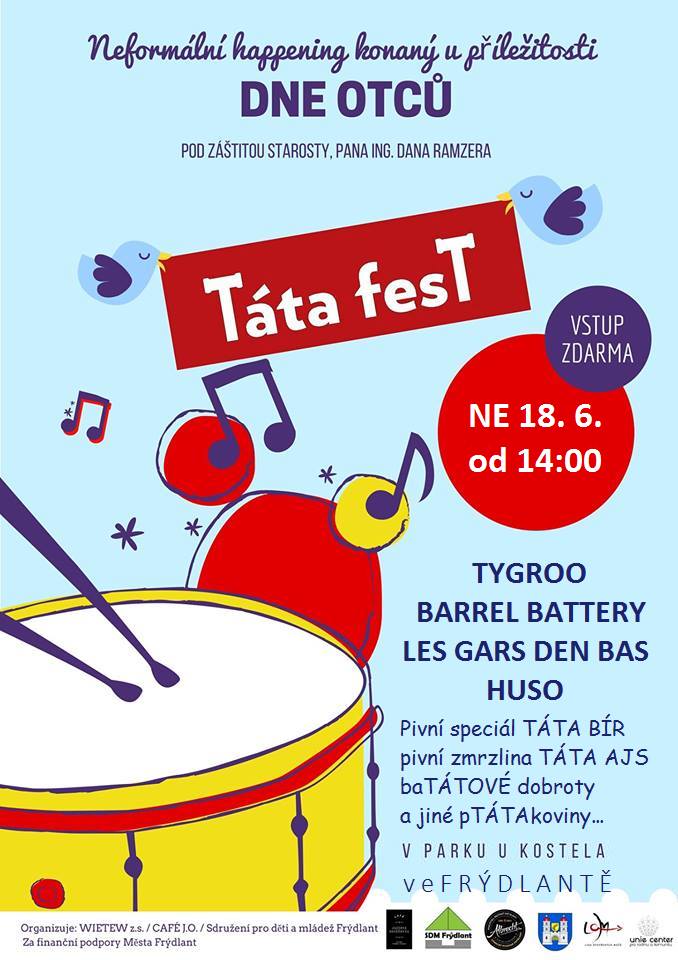 Pozvánka na druhý ročník minifestivalu TÁTAFEST 1 003