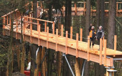 Ubytování, penziony, hotely, chaty, chalupy, resorty, hostely, motoresty a kempy 29 Stezka korunami stromů míří do finále. Srdcem věže povede tobogán