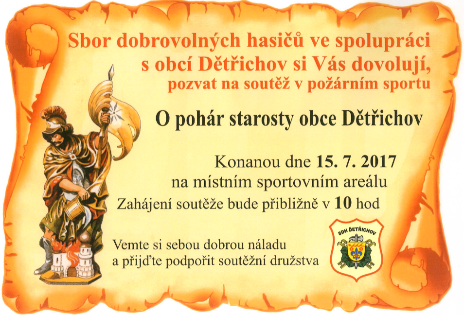 O pohár starosty obce Dětřichov