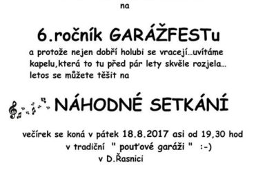 Plus 2 Pozvánka na 6. ročník GARÁŽFESTu