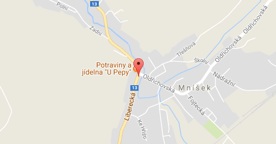 Nehoda v ulici Liberecká v obci Mníšek okres Liberec