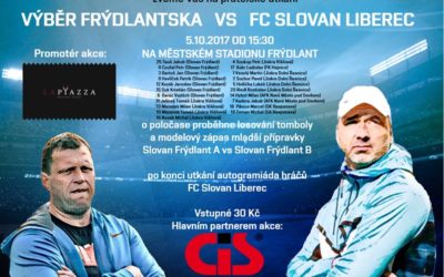 Plus 18 Pozvánka na fotbalové utkání Výběr Frýdlantska vs FC Slovan Liberec