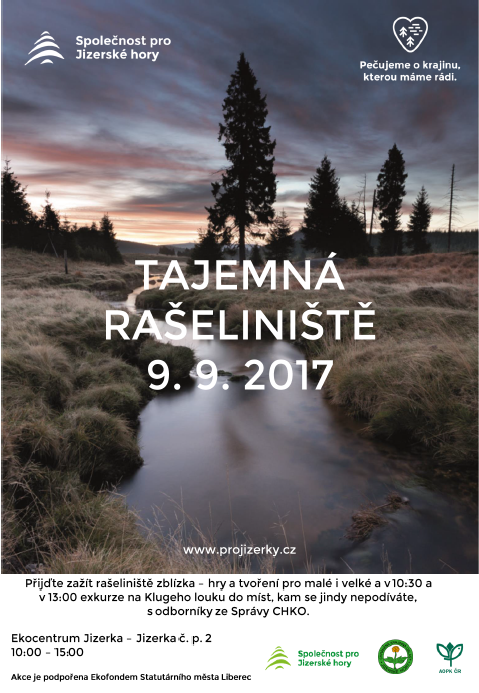 Akce Tajemná rašeliniště zve malé i velké k poznání i pobavení 1 02 2