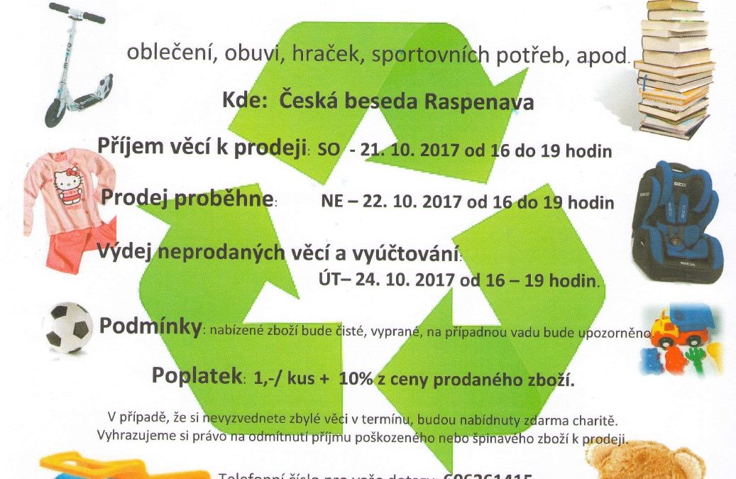 BURZA oblečení, obuvi, hraček, sportovních potřeb…