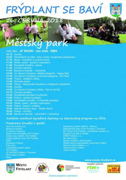 FrĂ˝dlant se bavĂ­ 2018 park final